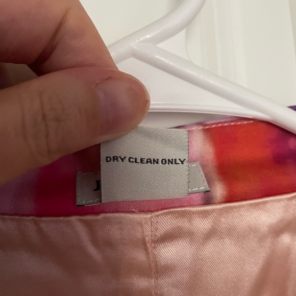 J. Peterman Front Zip Abstract Floral Dress Size 2 - Picture 9 of 9